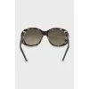 Oval print sunglasses