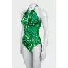 One-piece swimsuit with fan