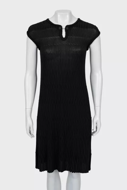 Black dress with circle skirt