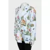 Printed straight-fit jacket