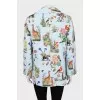 Printed straight-fit jacket
