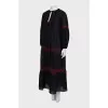 Loose fit embroidered dress