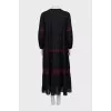 Loose fit embroidered dress