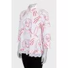 Loose fit shirt with lace