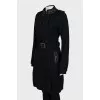 Fitted coat with decor