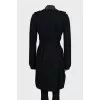 Fitted coat with decor