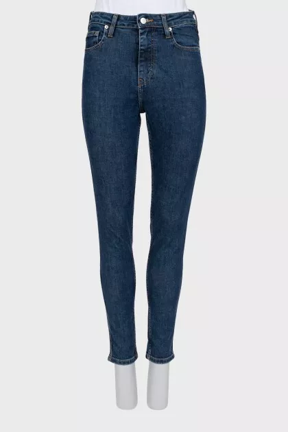 Blue skinny jeans