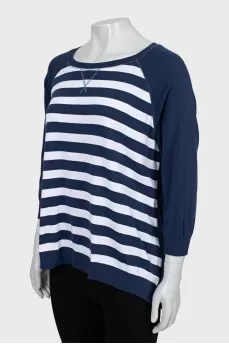 Two-tone striped long sleeve