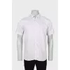 Men's white shirt with fine print
