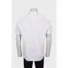 Men's white shirt with fine print