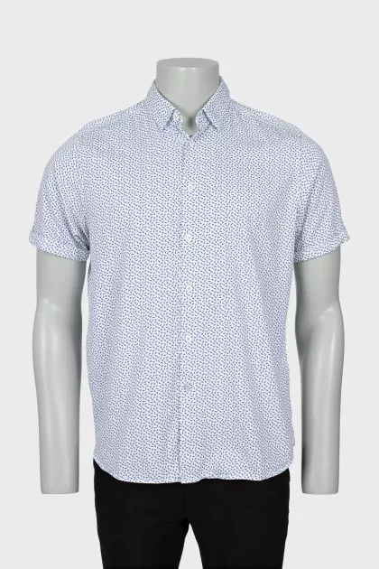 Men's printed short sleeve shirt