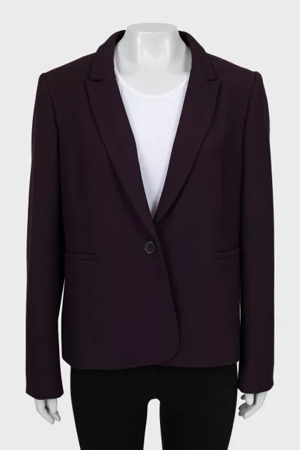 Фіолетовий піджак прямого крою