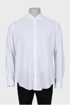 Men's white button-down shirt