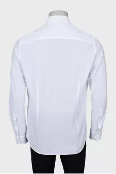 Men's white button-down shirt