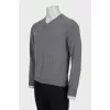 Men's gray jumper