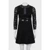 Black dress decorated with sequins