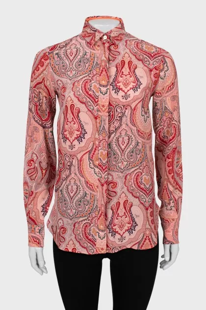 Silk paisley shirt