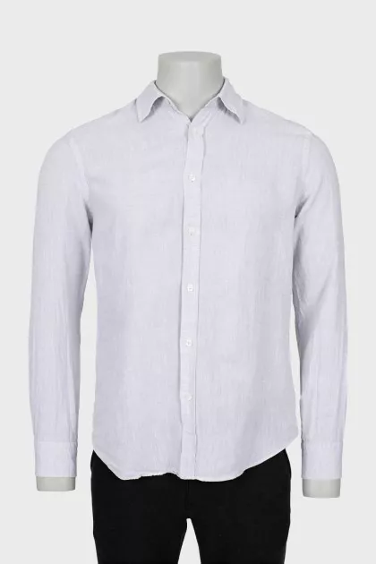 Men's fitted linen shirt
