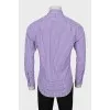 Men's fitted shirt in check print