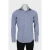 Men's fitted gingham shirt