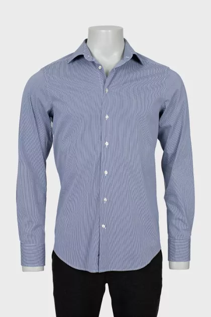 Men's fitted gingham shirt