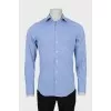 Men's blue gingham shirt