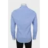 Men's blue gingham shirt