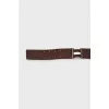 Wide brown leather belt