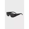 Black rectangular sunglasses