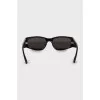 Black rectangular sunglasses