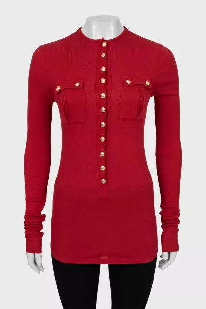 Long sleeve with buttons