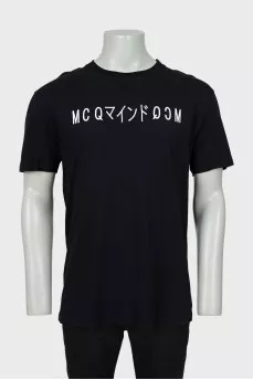 Men's black T-shirt
