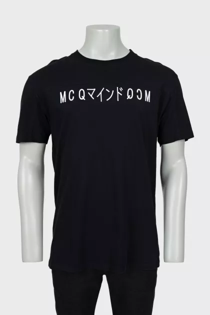 Men's black T-shirt