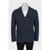 Men's blue knitted jacket
