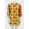 Printed shift dress