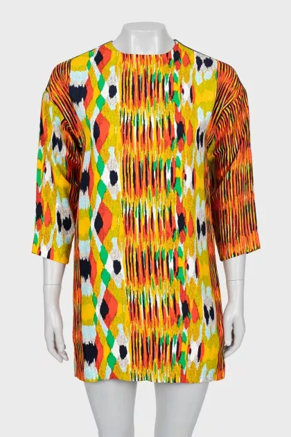 Printed shift dress