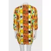 Printed shift dress