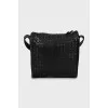 Men's woven crossbody bag