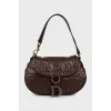 Brown quilted bag