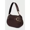 Brown quilted bag