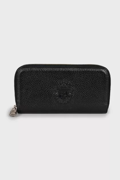 Men's wallet with embossing
