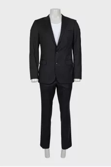 Men's black suit