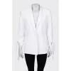 Jacket with tie cuffs