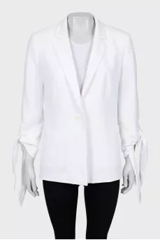 Jacket with tie cuffs