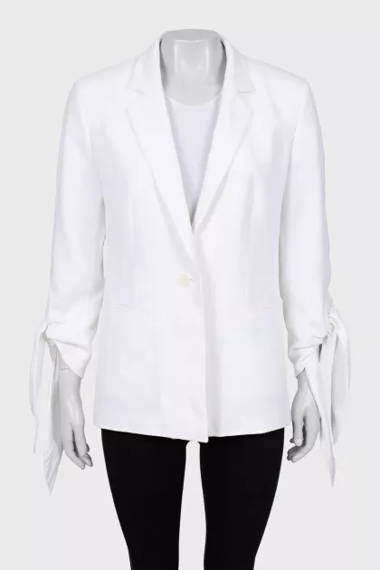 Jacket with tie cuffs