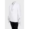 Jacket with tie cuffs