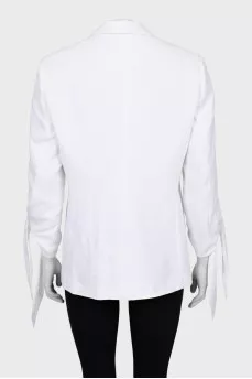 Jacket with tie cuffs