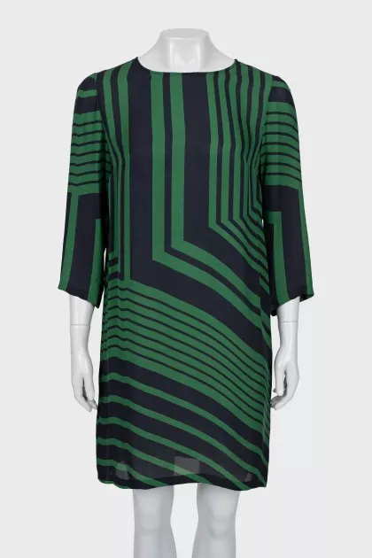Translucent silk dress