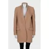 Beige wool coat