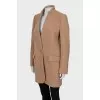 Beige wool coat